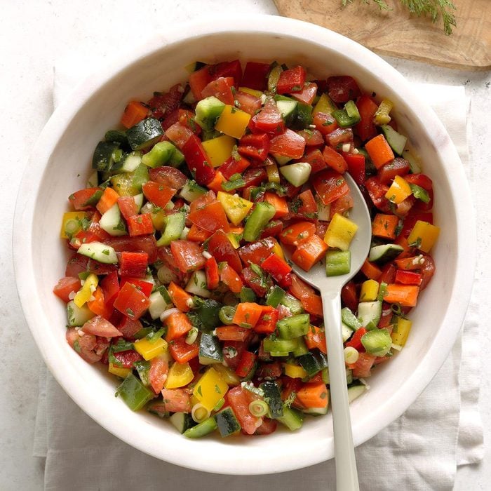 Israeli Pepper Tomato Salad