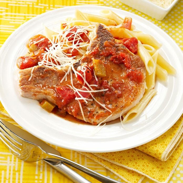 Italian Chops With Pasta