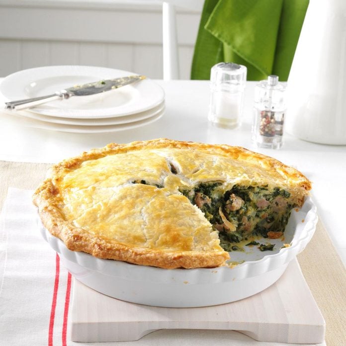 Italian Sausage and Spinach Pie