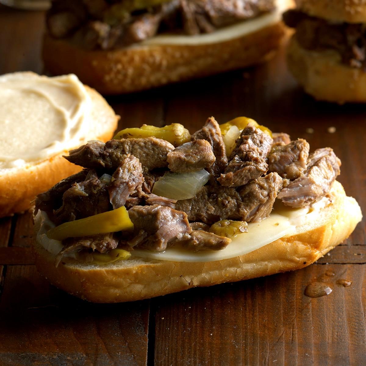 Italian Sirloin Beef Sandwiches