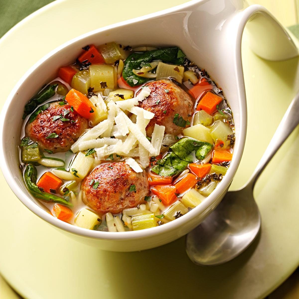 Italian Wedding Soup with Meatballs Recipe How to Make It