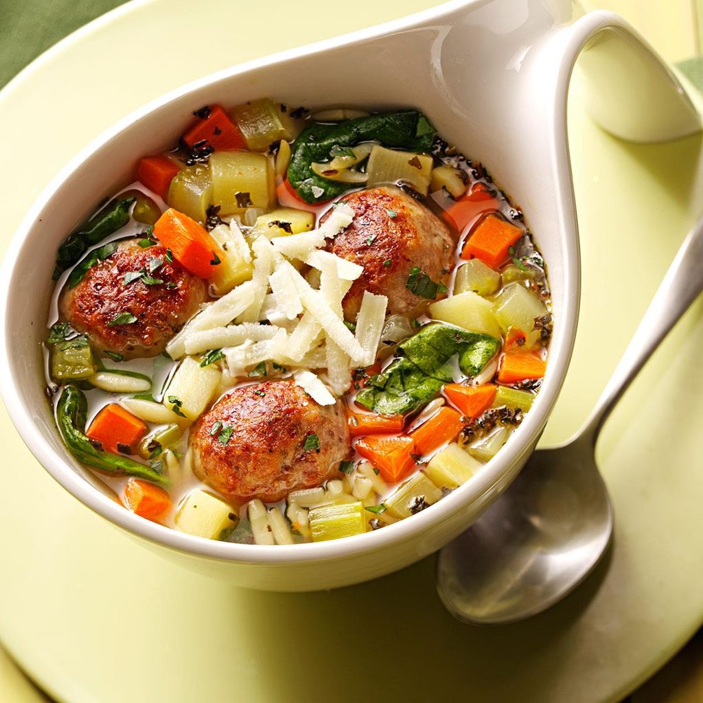 Italian Wedding Soup with Meatballs