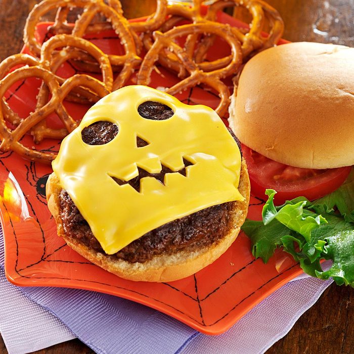Jack-o’-Lantern Burgers
