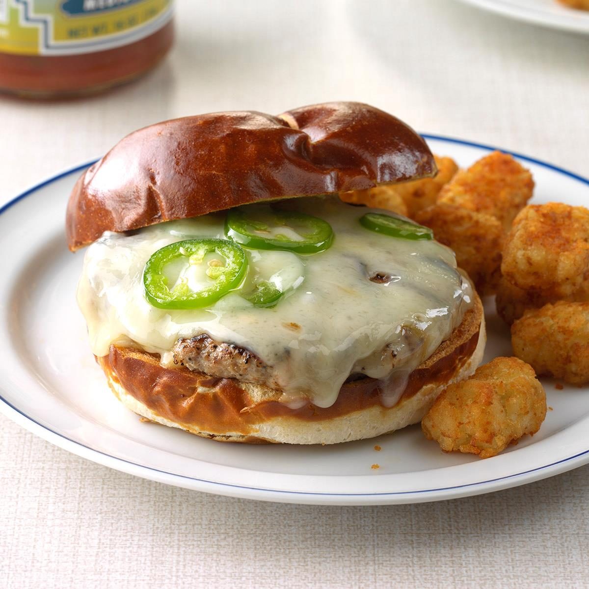 Jalapeno-Swiss Turkey Burgers