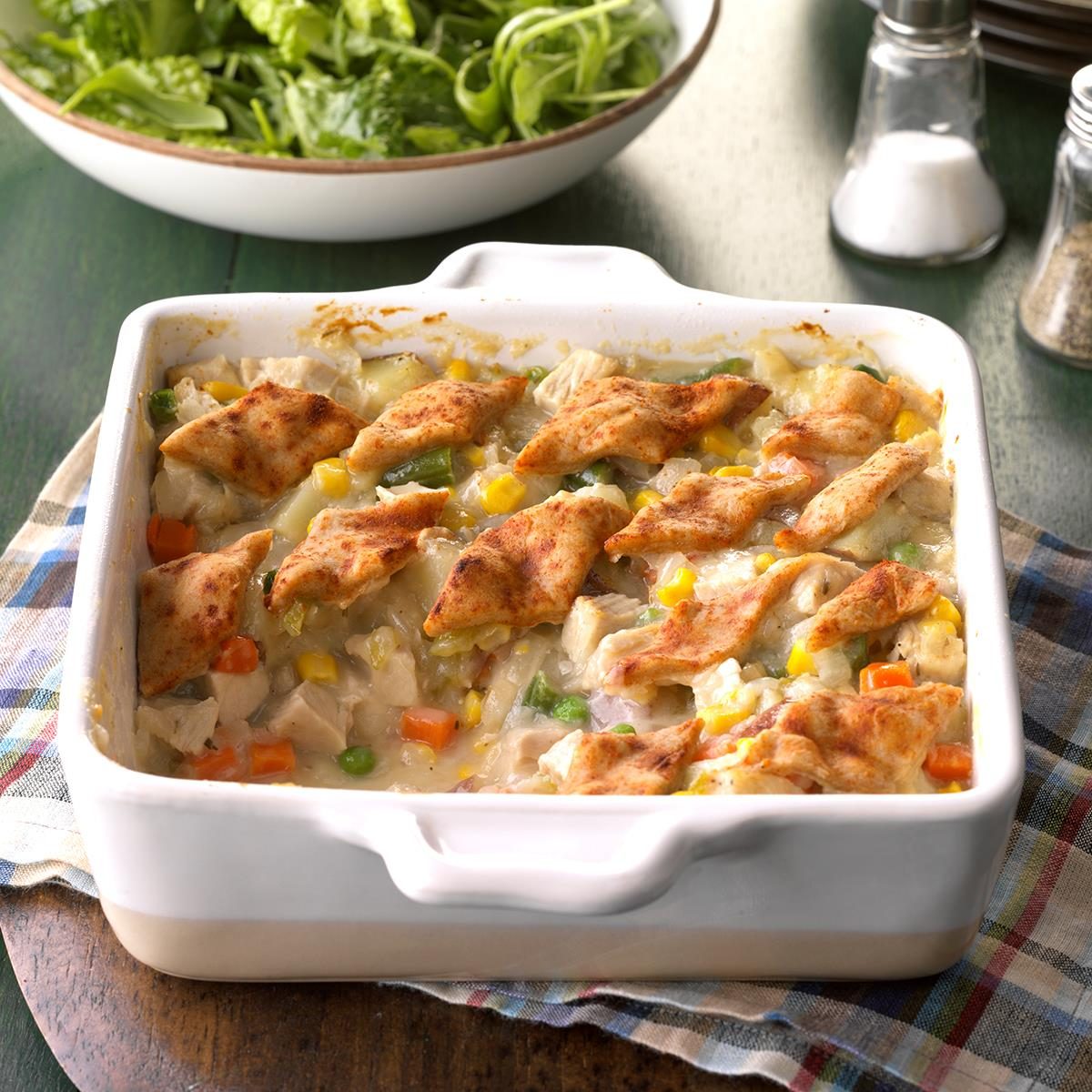 Pastry-Topped Turkey Casserole Recipe | Taste of Home