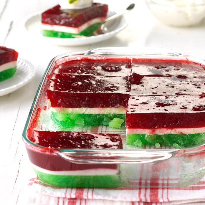 Layered Christmas Gelatin