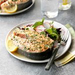 Lemon-Garlic Salmon Steaks