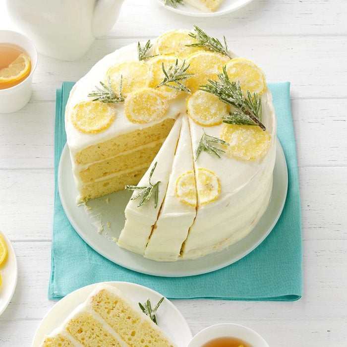 Lemon-Rosemary Layer Cake