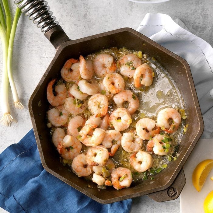 Lemon Shrimp with Parmesan Rice