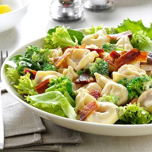 Lemony Tortellini Bacon Salad