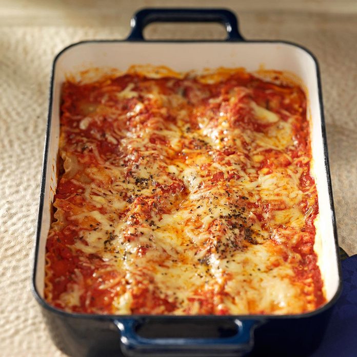 Makeover Beef & Sausage Lasagna