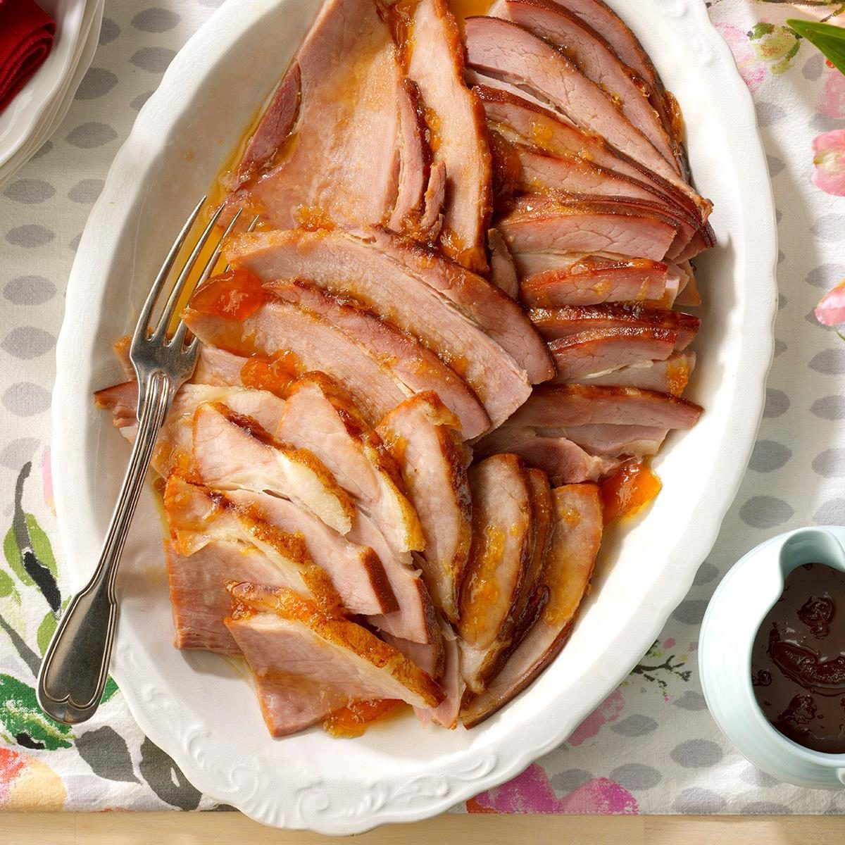 Honey (or maple) fried ham - chinese grandma