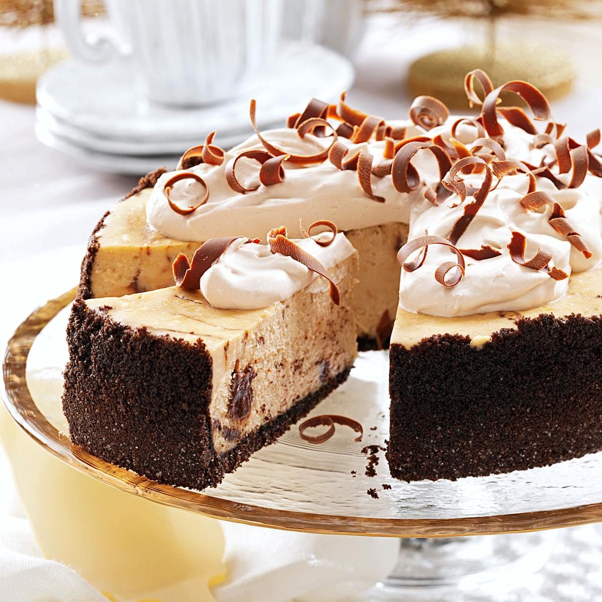 Marbled Cappuccino Fudge Cheesecake