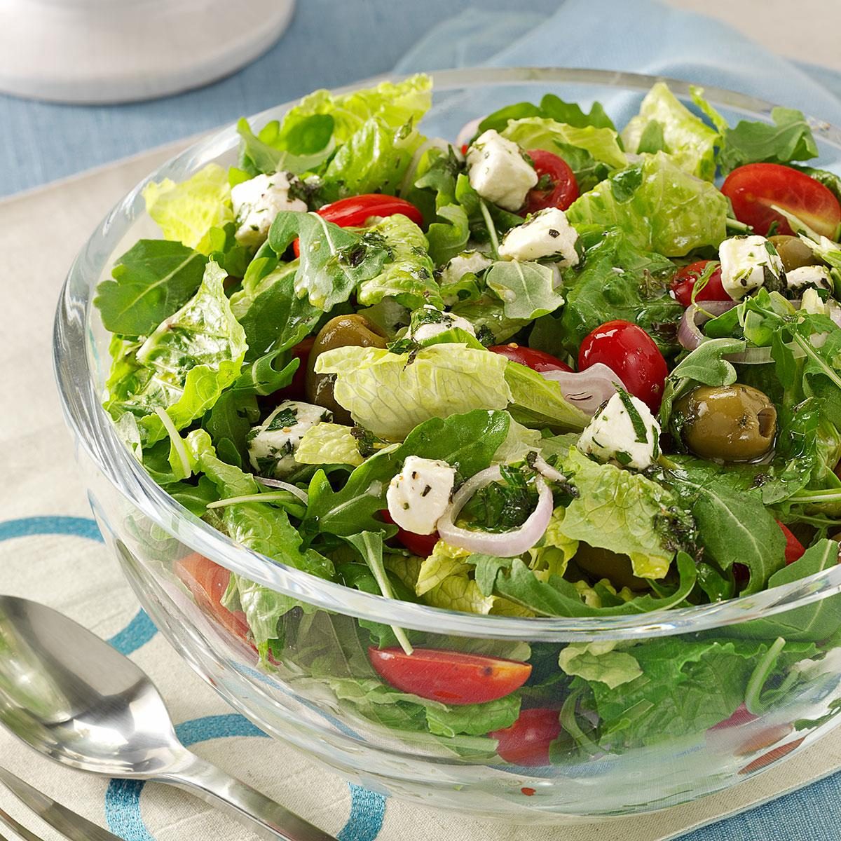 Marinated Cheese-Topped Salad