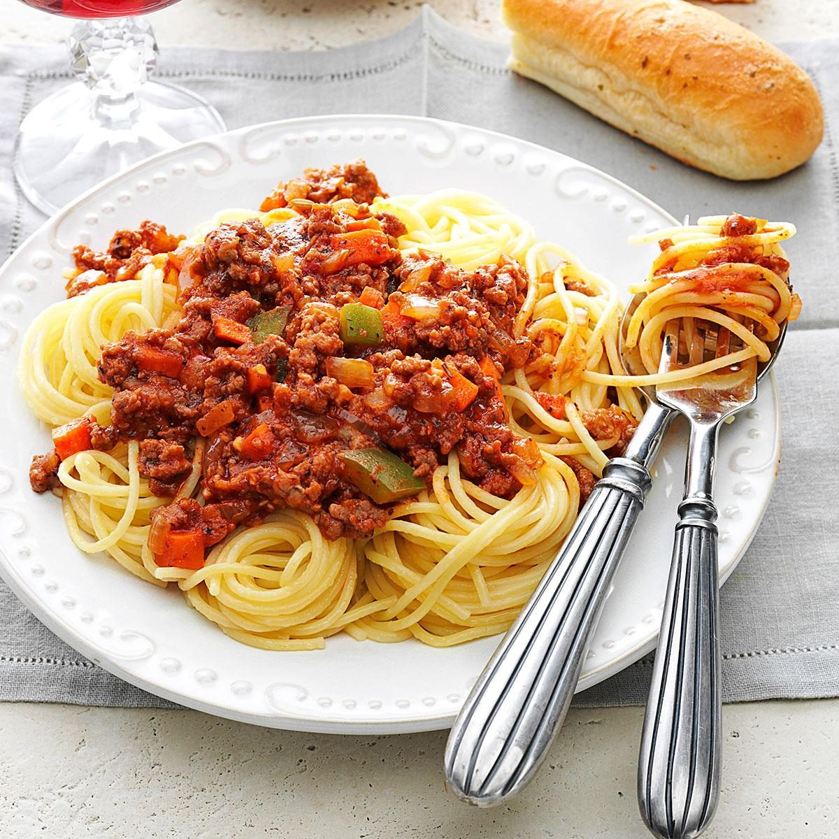 Meat Sauce For Spaghetti Recipe Taste Of Home