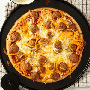 Meatball Pizza