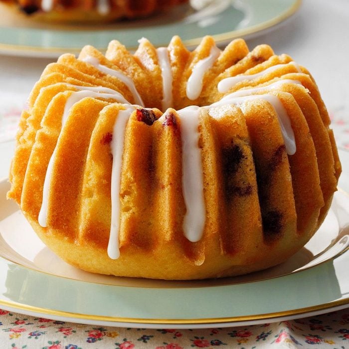 Mini Blueberry Bundt Cakes