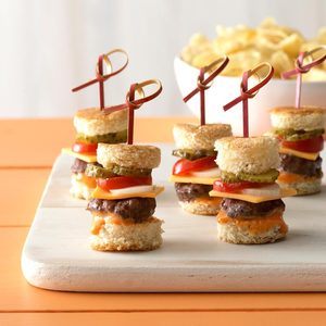 Mini Burgers with the Works