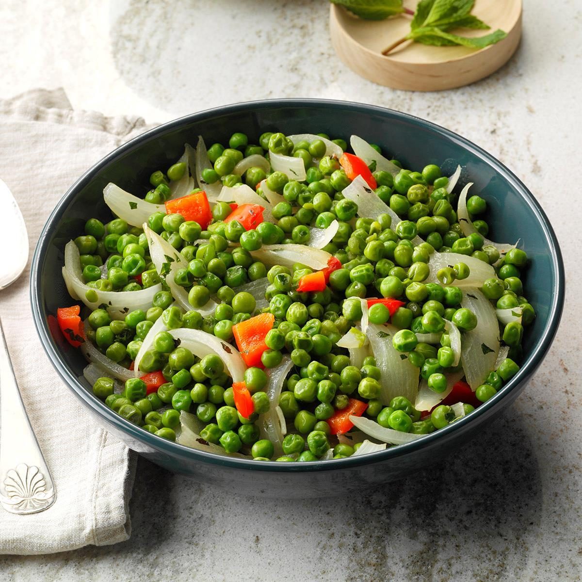 Vegan Minty Peas and Onions