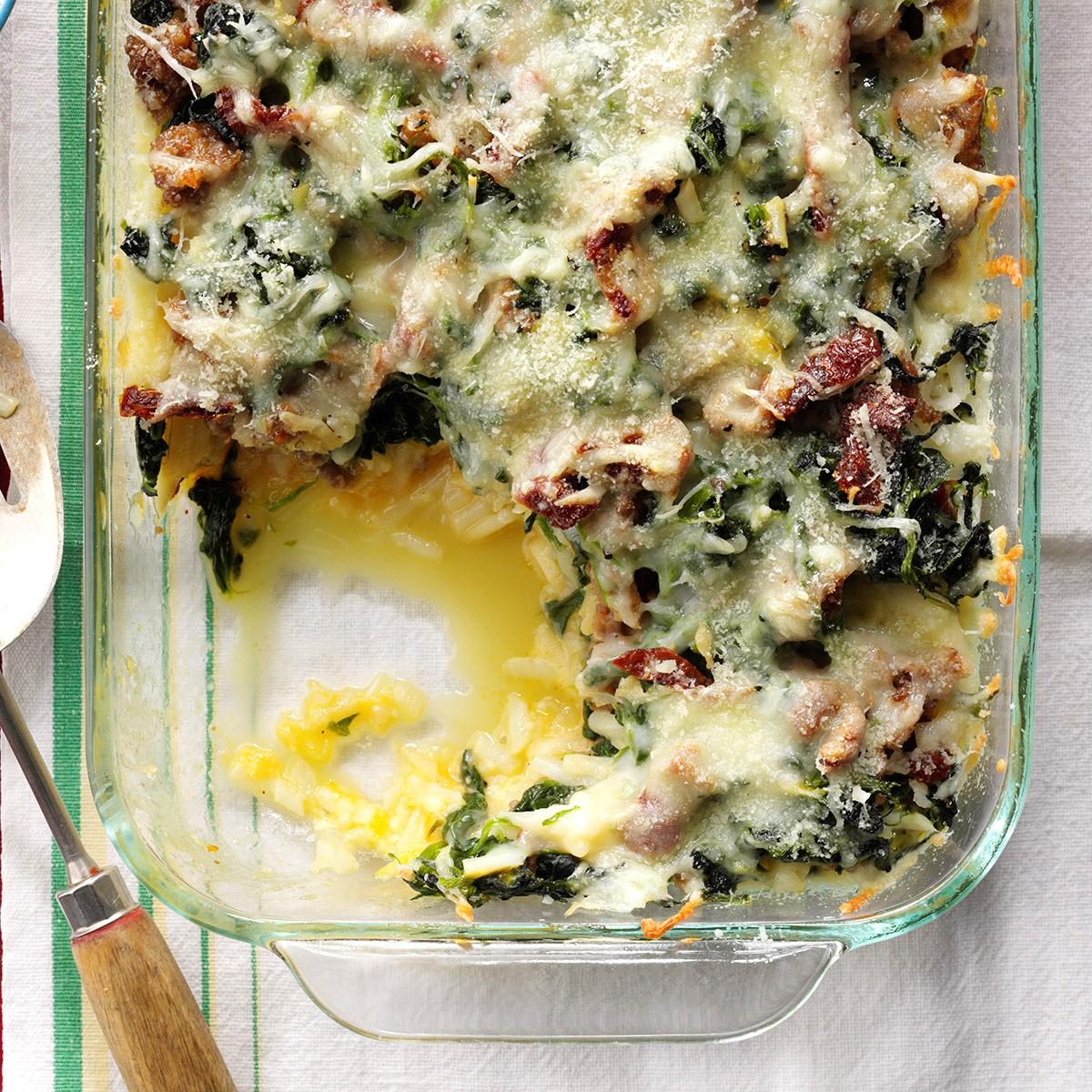 Mozzarella &amp; Spinach Breakfast Casserole Recipe: How to Make It