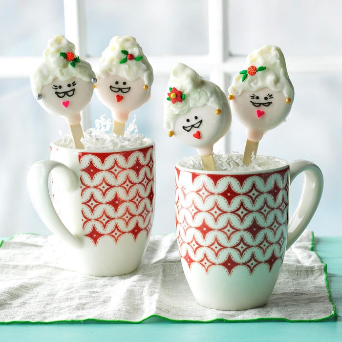 Mrs. Claus Cookie Pops