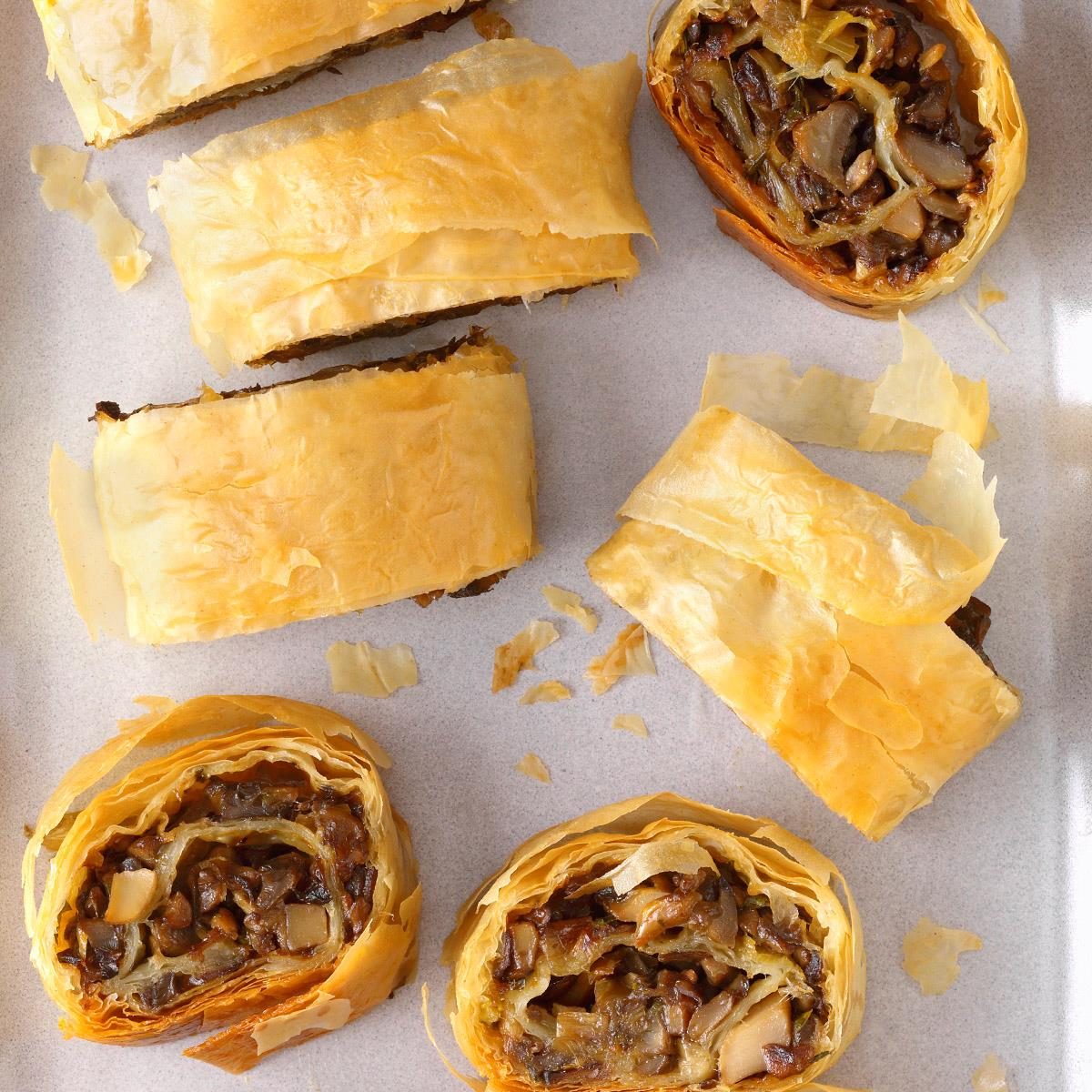 Mushroom & Leek Strudel