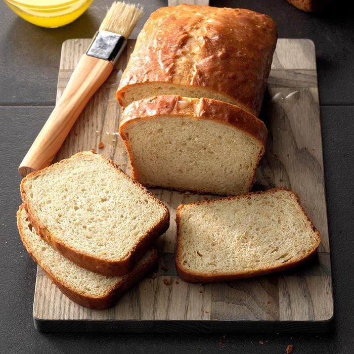 No-knead honey oatmeal bread