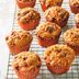 Nut-Topped Strawberry Rhubarb Muffins