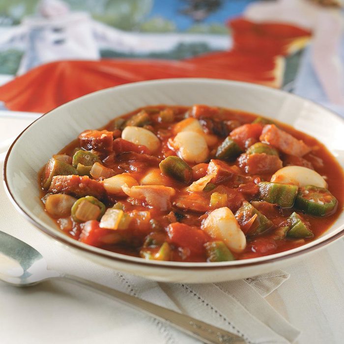 Okra and Butter Bean Stew