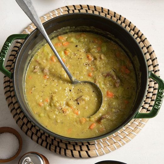 Old Fashioned Split Pea Soup With Ham Bone Exps Ft23 16116 St 1213 2