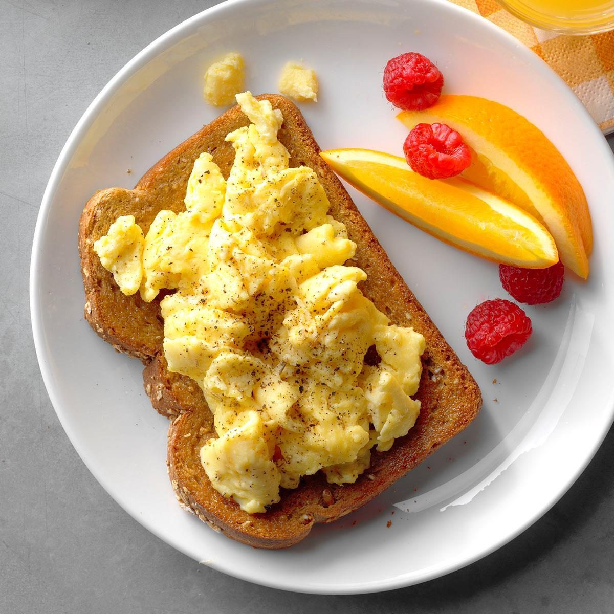 Monday Breakfast: Open-Faced Egg Sandwiches
