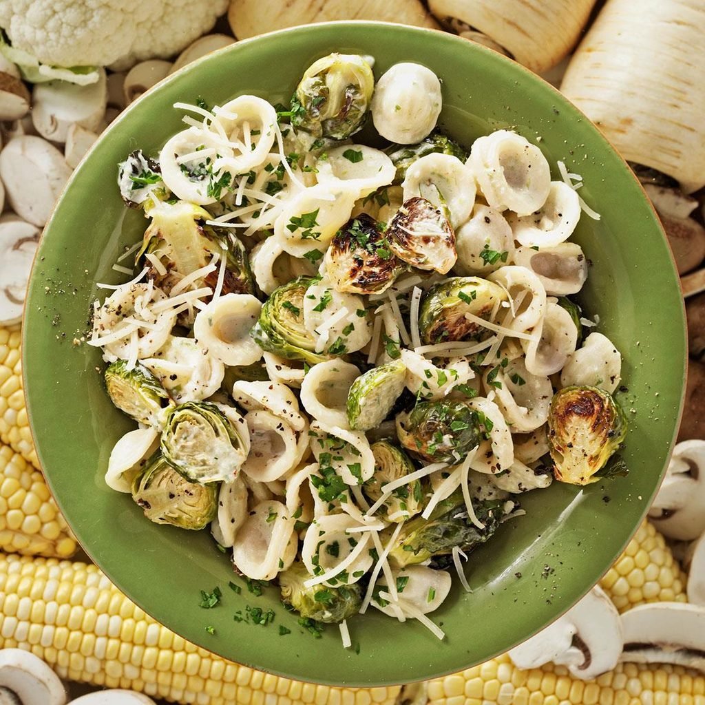 Orecchiette with Roasted Brussels Sprouts