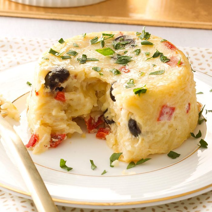 Orzo Timbales with Fontina Cheese