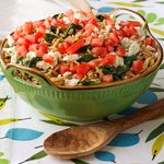 Orzo with Spinach and Pine Nuts