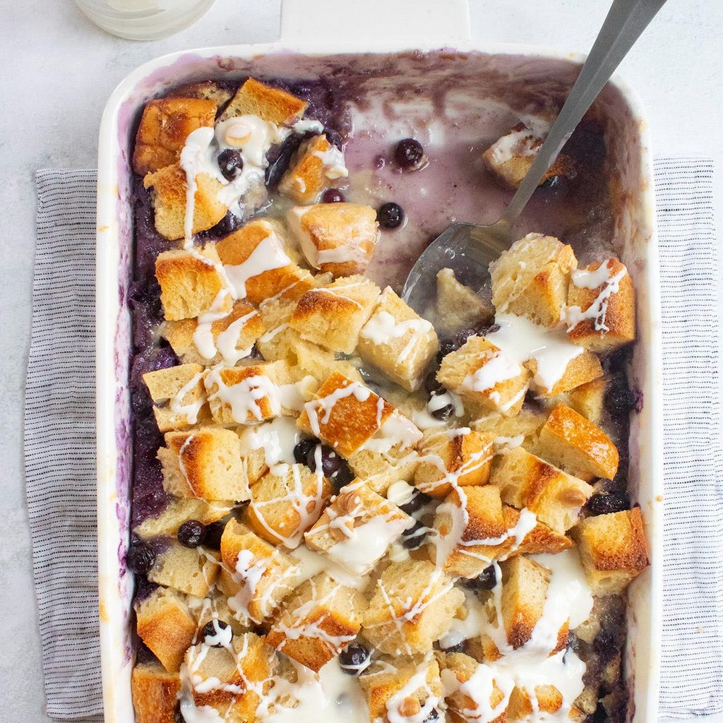 Over-the-Top Blueberry Bread Pudding