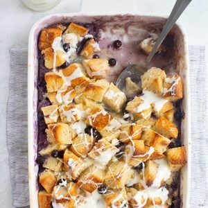 Over-the-Top Blueberry Bread Pudding