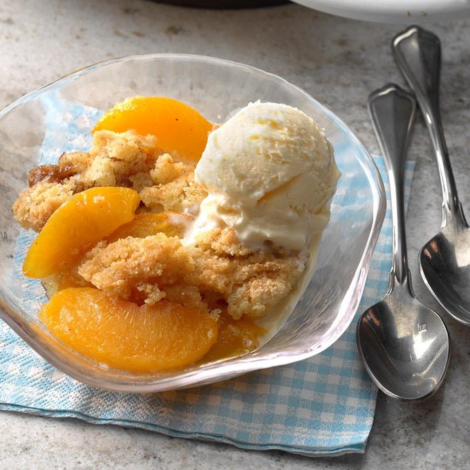 Peach Crumble Dessert