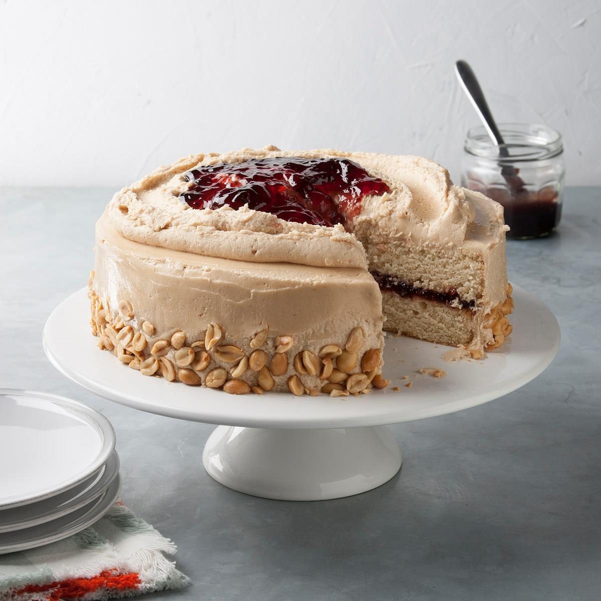 Peanut Butter  'N' Jelly Cake