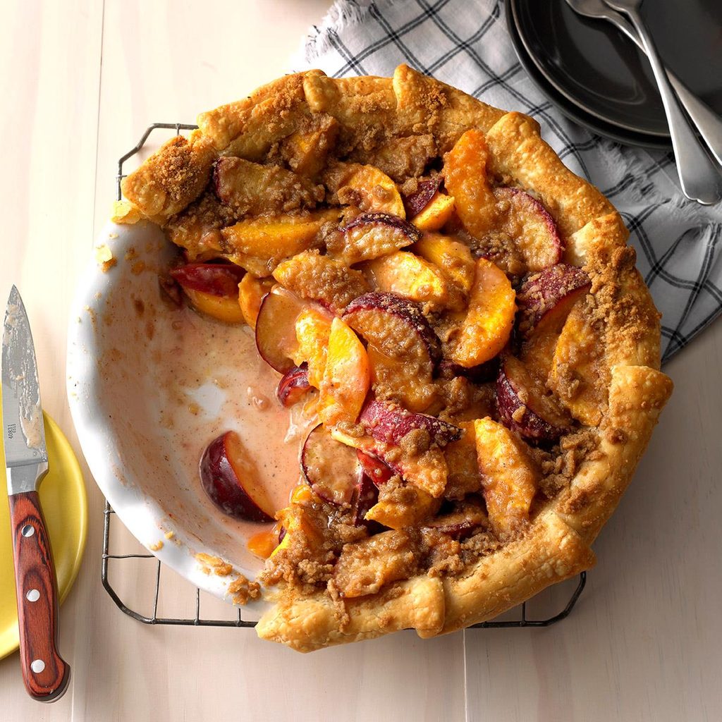 Perfect Plum & Peach Pie