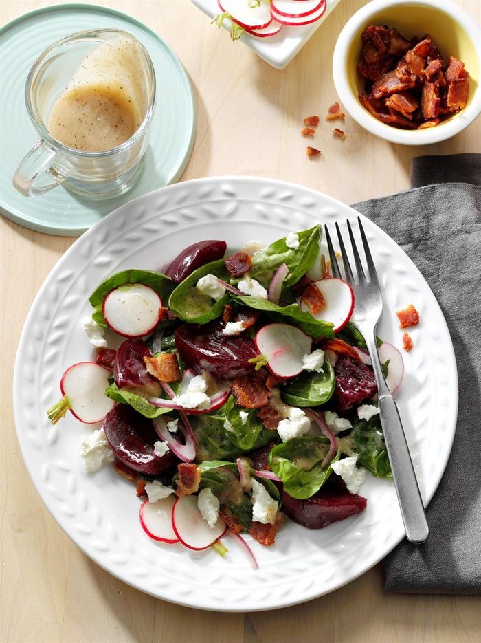 Pickled Beet Salad with Bacon Vinaigrette