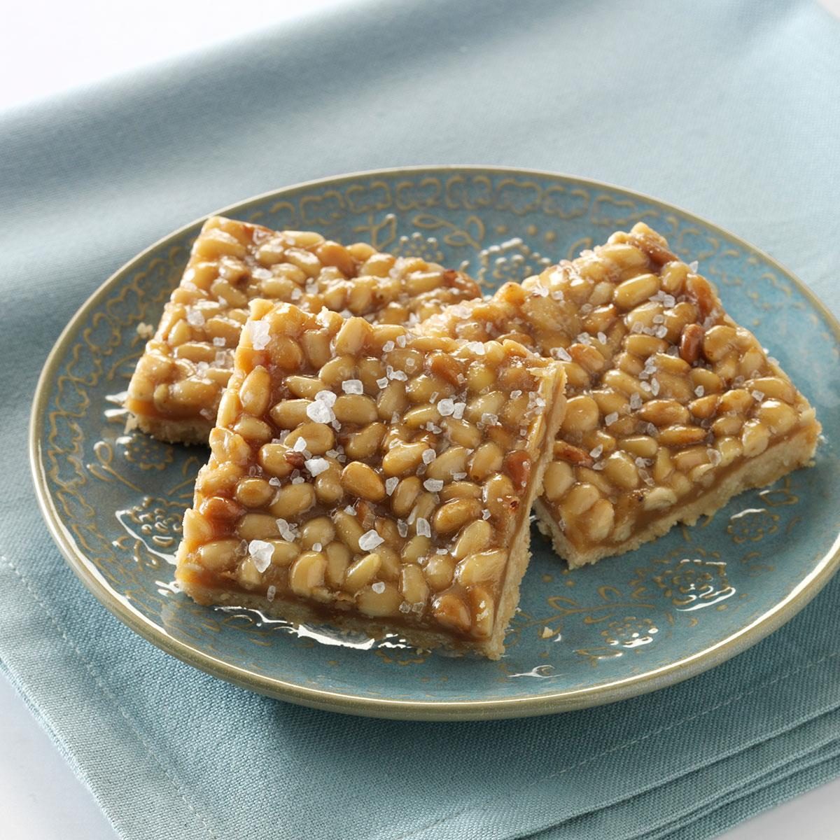 Pine Nut Caramel Shortbread