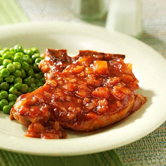 Pineapple Barbecue Sauce Pork Chops