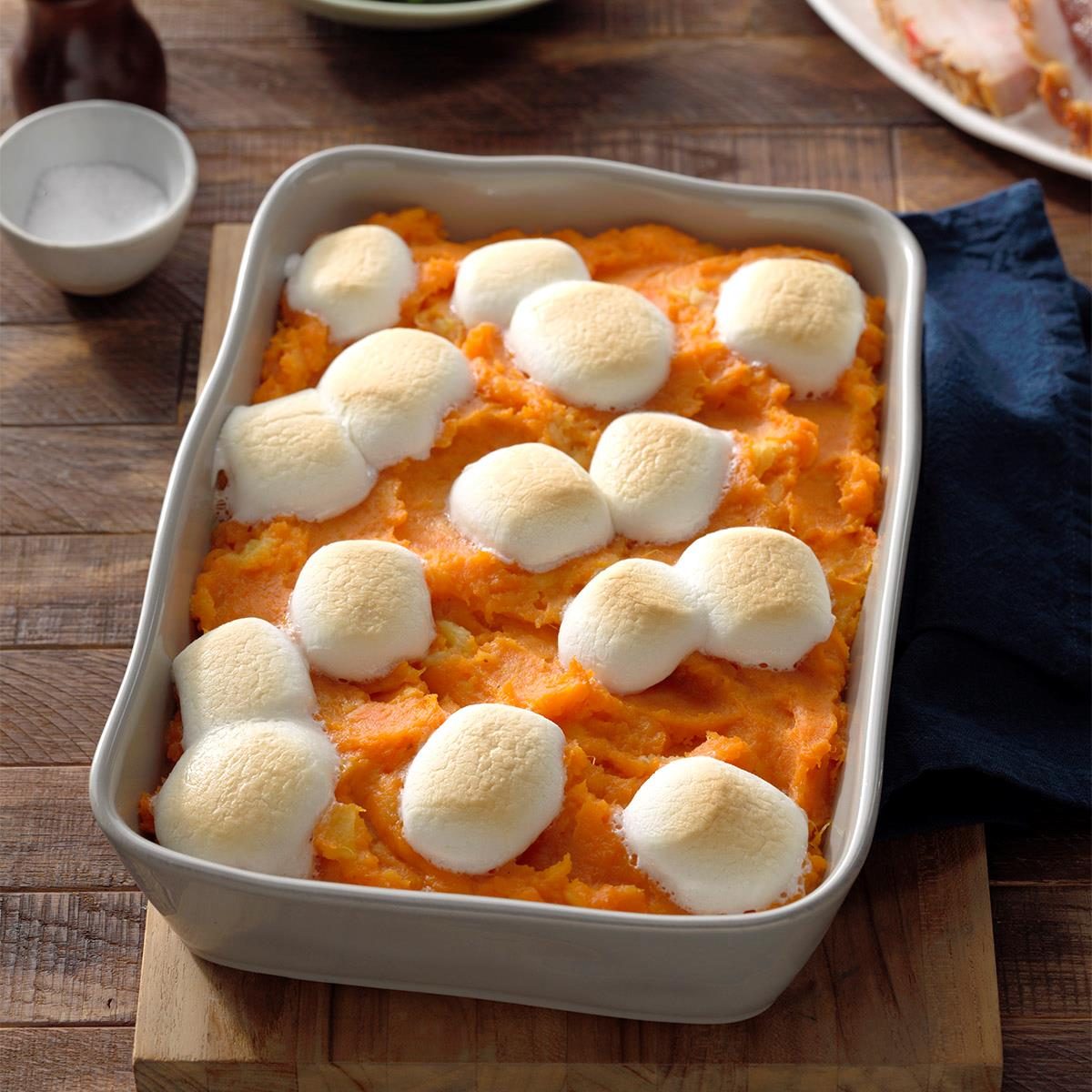 Pineapple Sweet Potato Casserole with Marshmallows