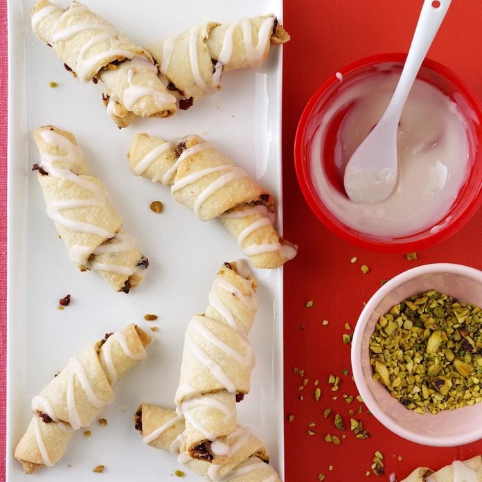 Pistachio-Cranberry Rugelach