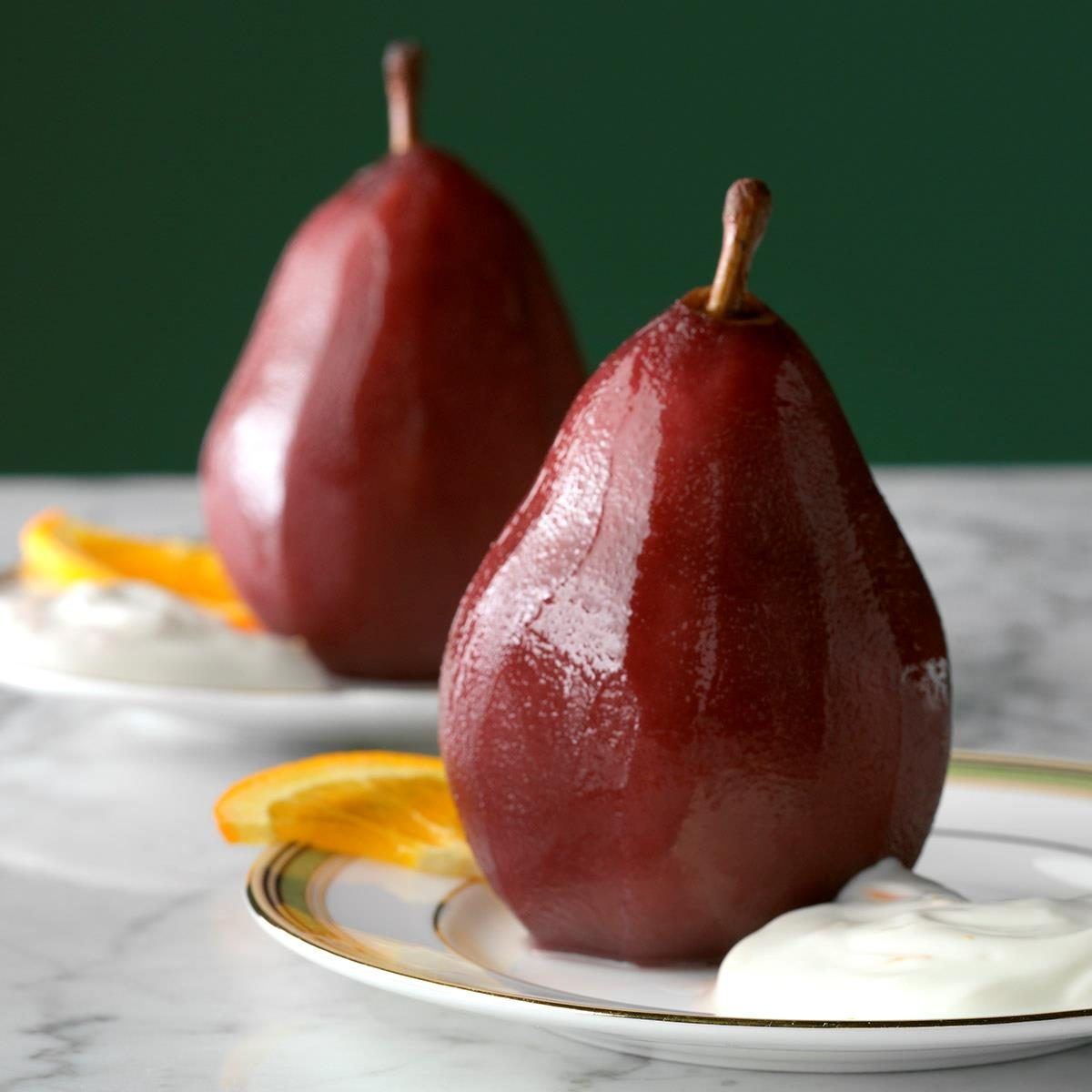 Poached Pears With Orange Cream Exps Thn17 42153 D06 16 5b 6