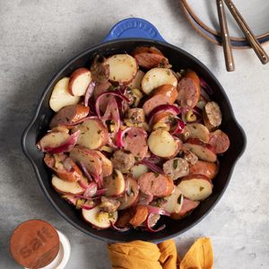 Polish Potato Salad with Sausage