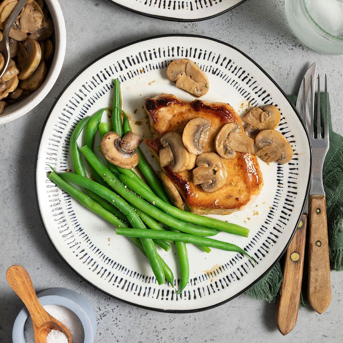 Pork Chops & Mushrooms