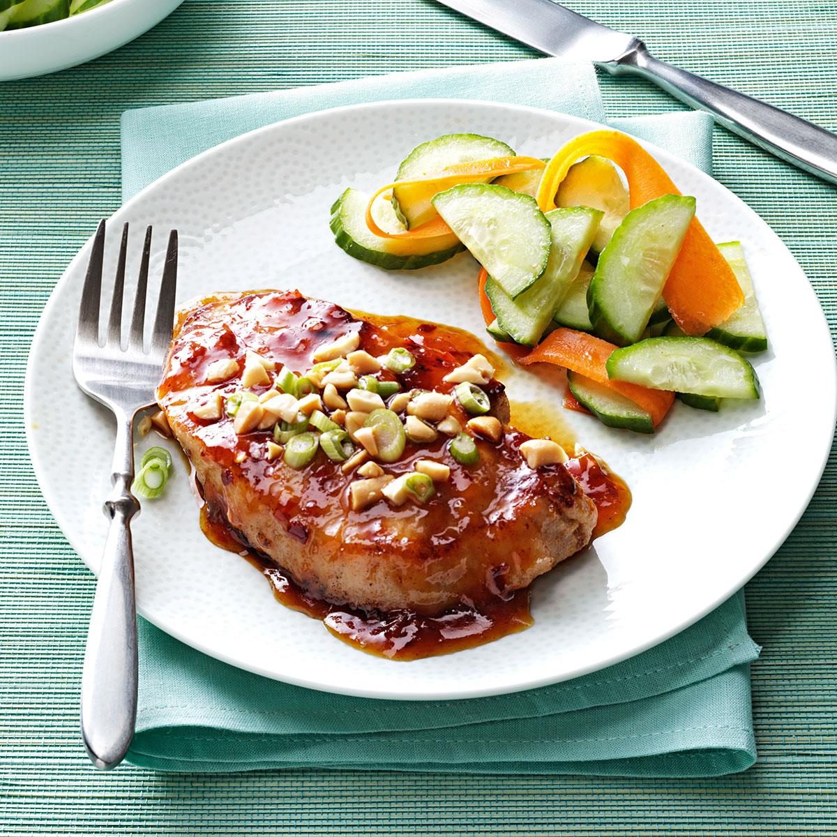 Pork Chops with Apricot Glaze