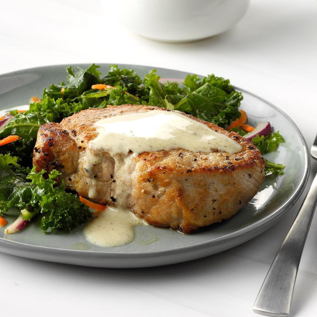 Pork Chops with Dijon Sauce