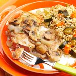 Pork Chops with Mushroom-Tarragon Sauce